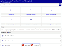 Tablet Screenshot of dompneumatictools.com